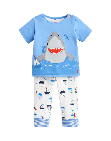 Joules Baby Doodle Blue White Shark