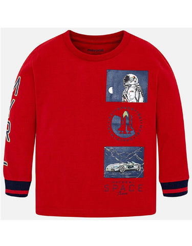 Mayoral Red Space T-Shirt